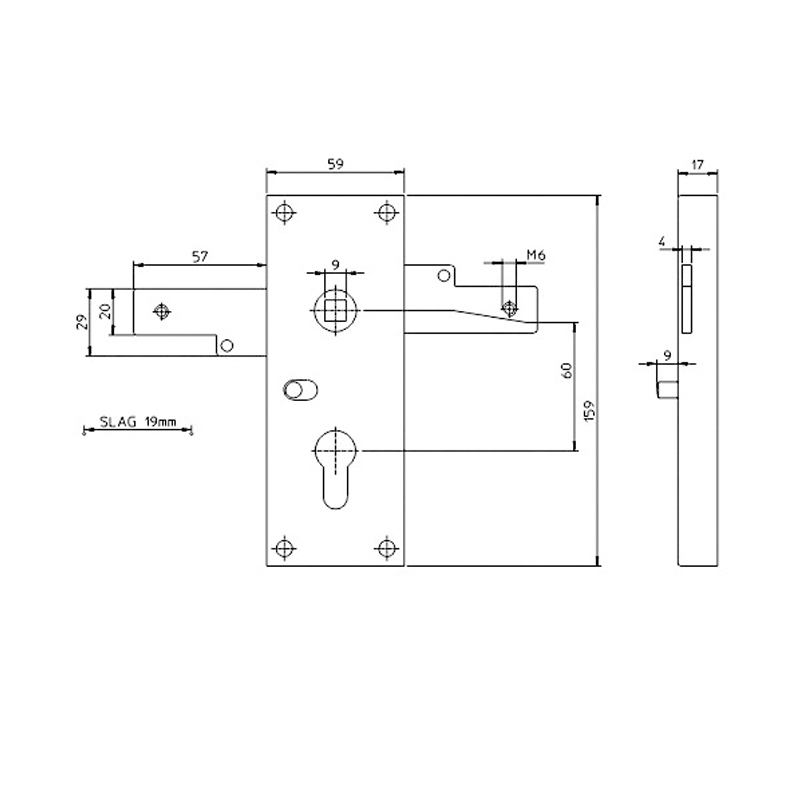 garagedeurslot opbouw pc nemef-5
