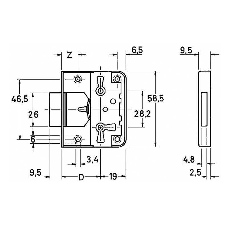 meubelslot vernikkeld junie-4
