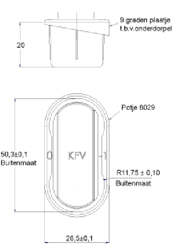 sluitpot verzinkt onder kfv-3