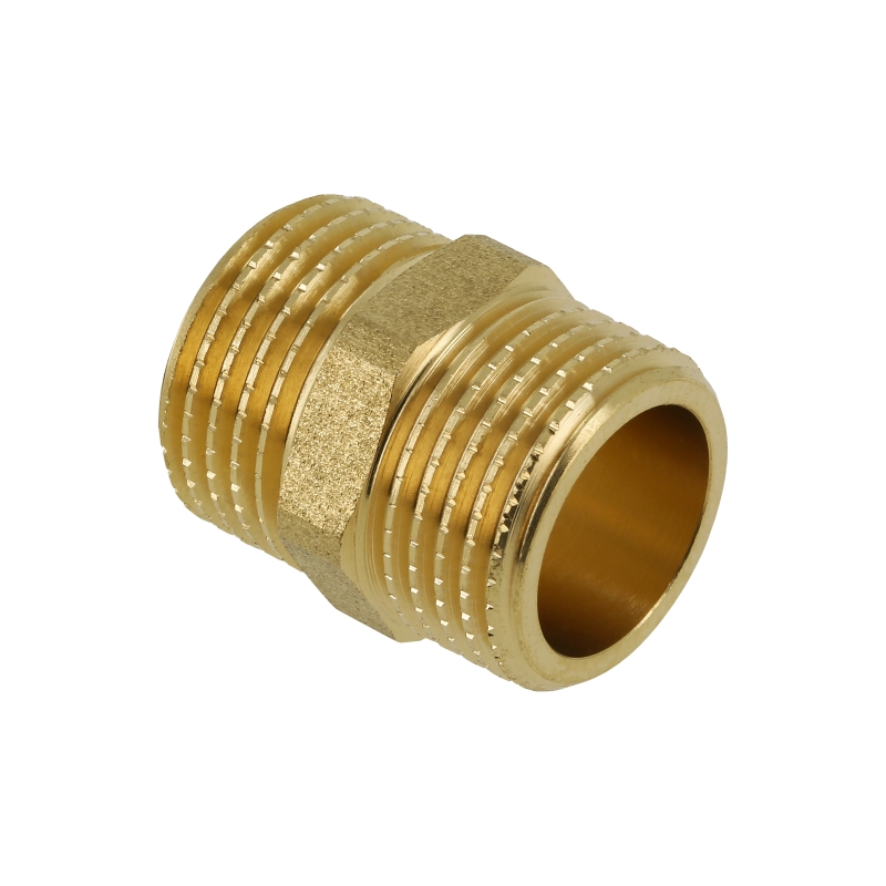 nippel dubbel messing