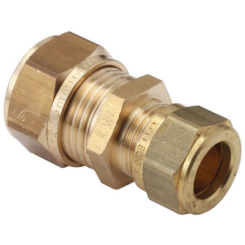 knel verloopkoppeling messing