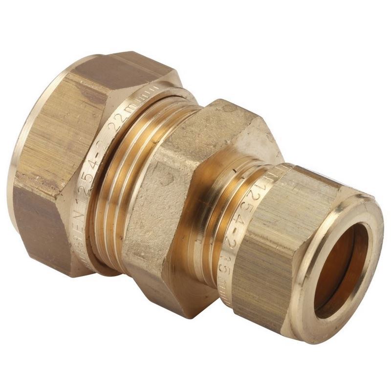 knel verloopkoppeling messing