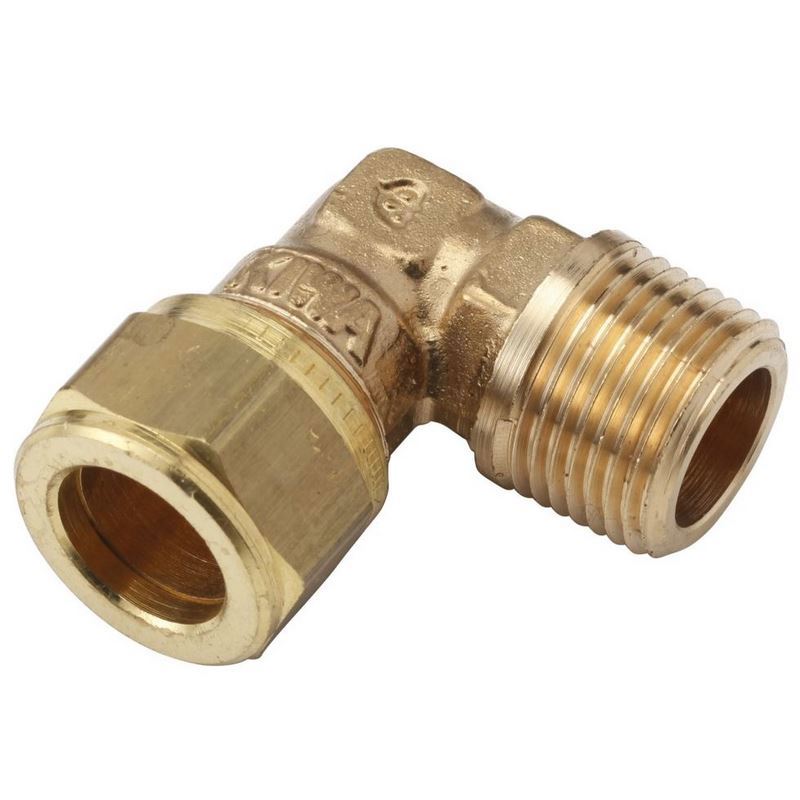 knel kniekoppeling messing