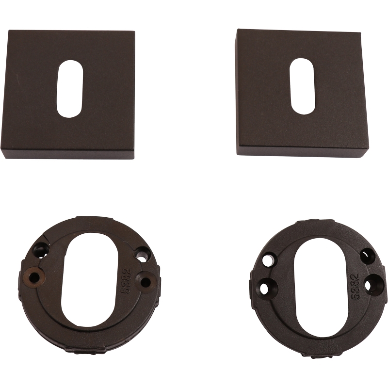 sleutelgatrozet rvs a2 mat zwart oxloc-9