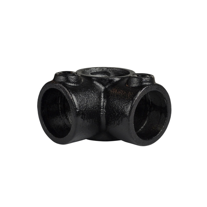 hoekstuk 4-weg zwart