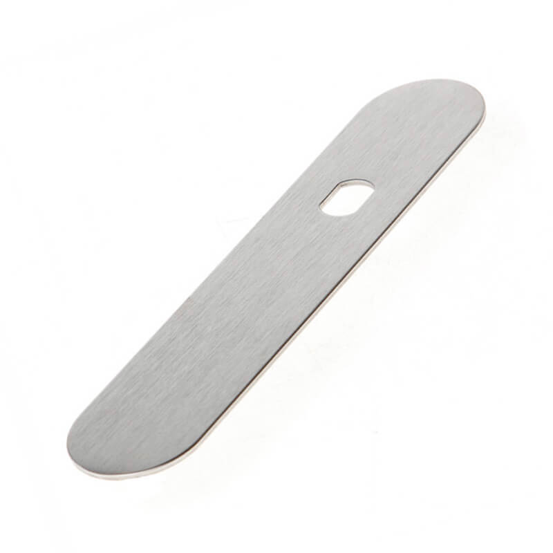 kortschild q-gat rvs p+e