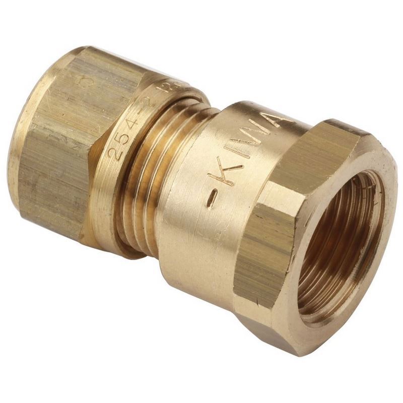 knel schroefbus messing