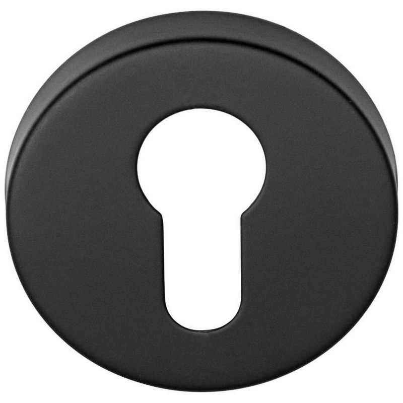 profielcilinderrozet mat zwart