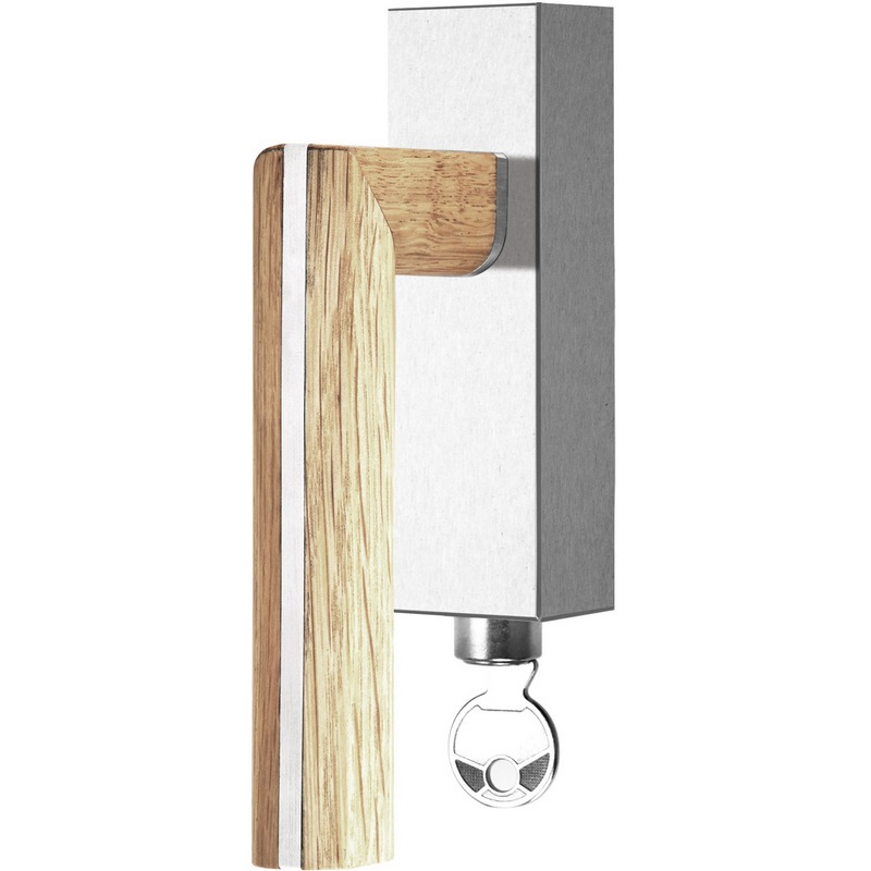 draaikiepkruk rvs/eiken