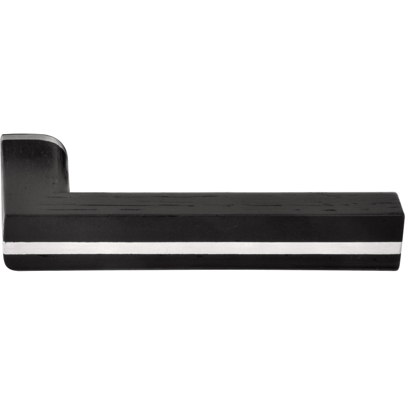 deurkruk rvs/eiken zwart