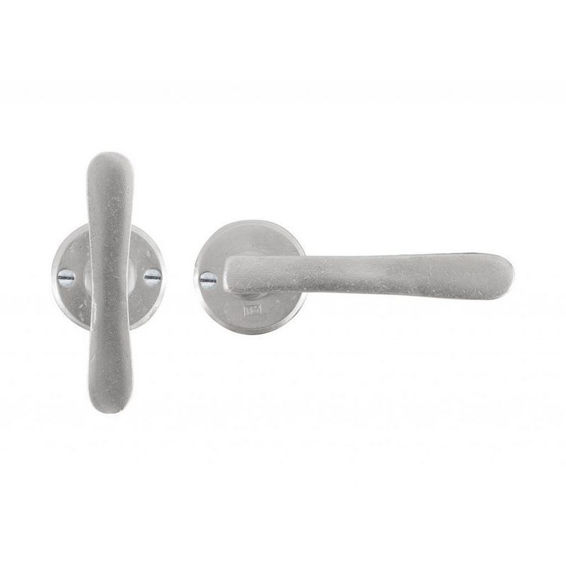 deurkruk mat wit brons