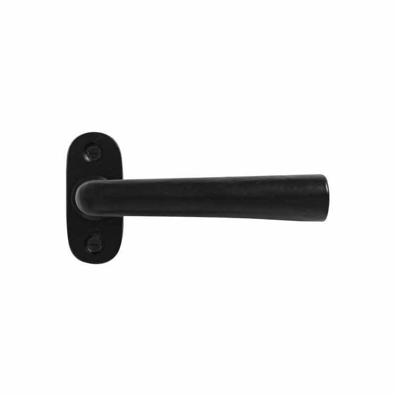 deurkruk verouderd ijzer zwart