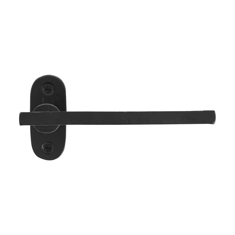 deurkruk verouderd ijzer zwart