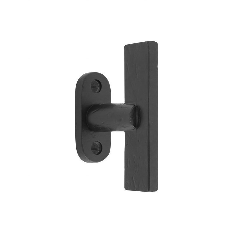 deurkruk verouderd ijzer zwart