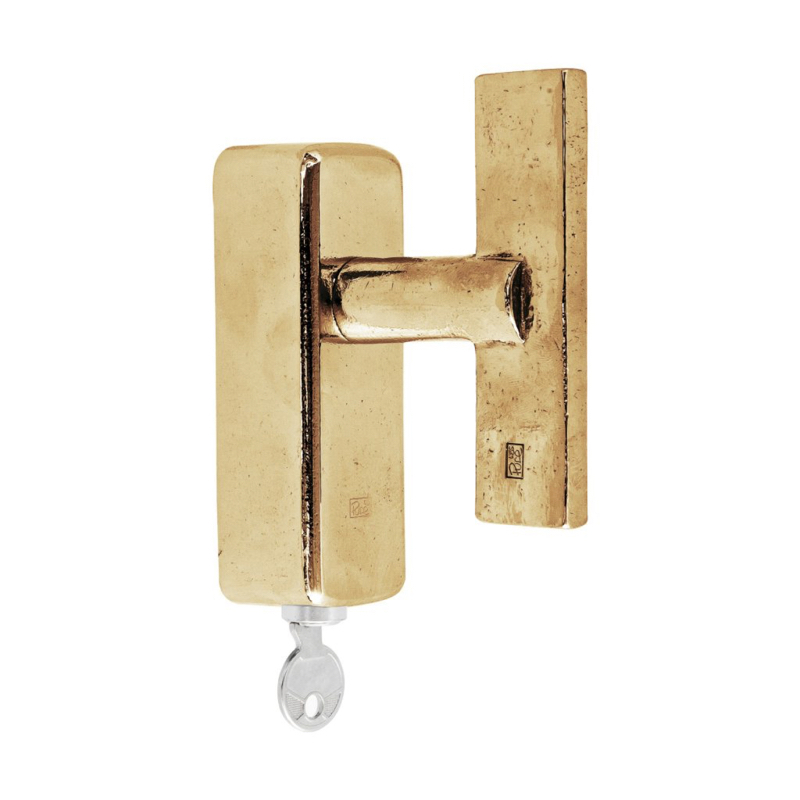 draaikiepkruk ruw brons gepolijst