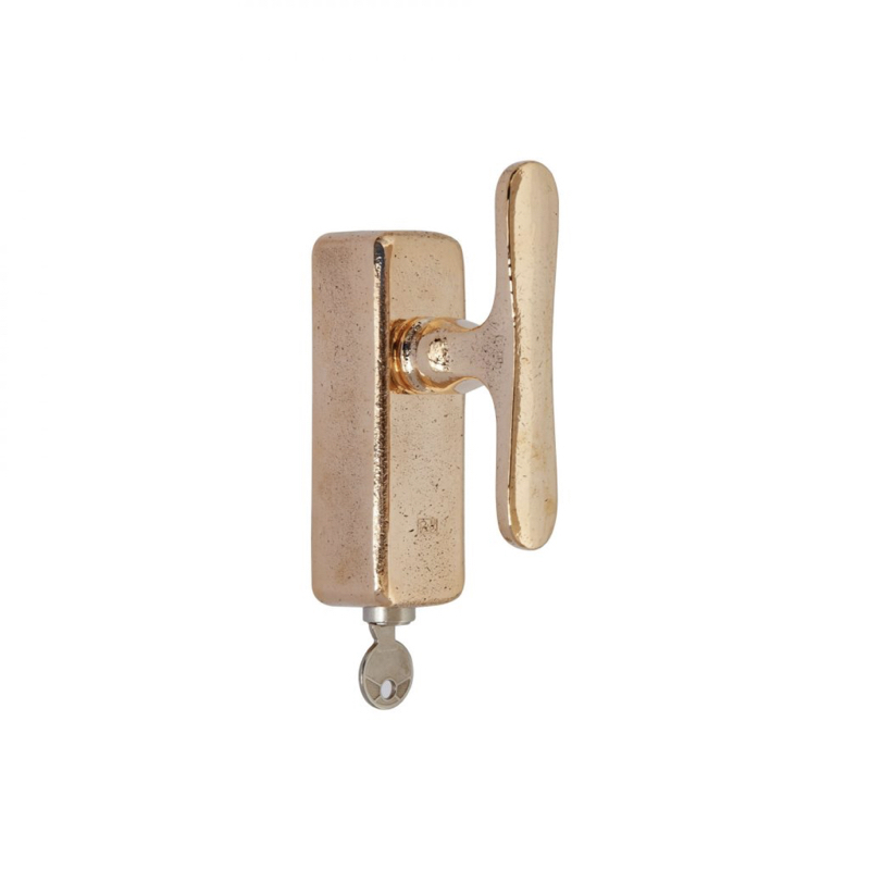 draaikiepkruk ruw brons gepolijst