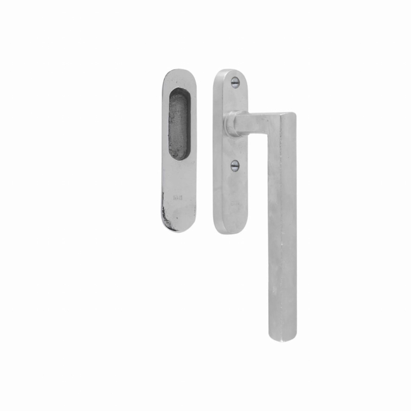 hefschuifdeurbeslag mat wit brons