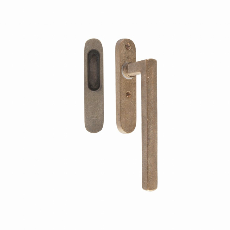 hefschuifdeurbeslag ruw brons