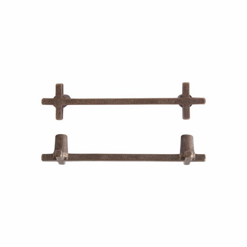 meubelgreep ruw brons