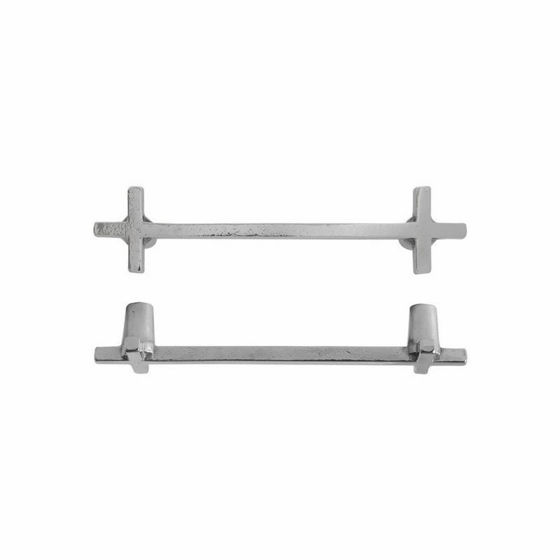 meubelgreep wit brons