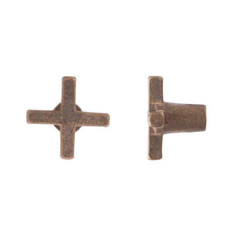 meubelknop ruw brons