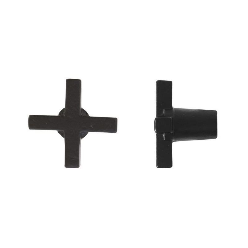 meubelknop verouderd ijzer zwart