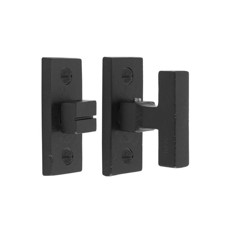 toiletrozet verouderd ijzer zwart