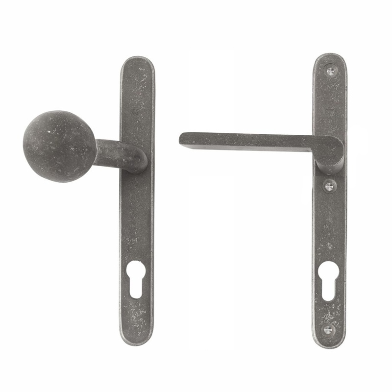 voordeursmalgarnituur ruw metaal