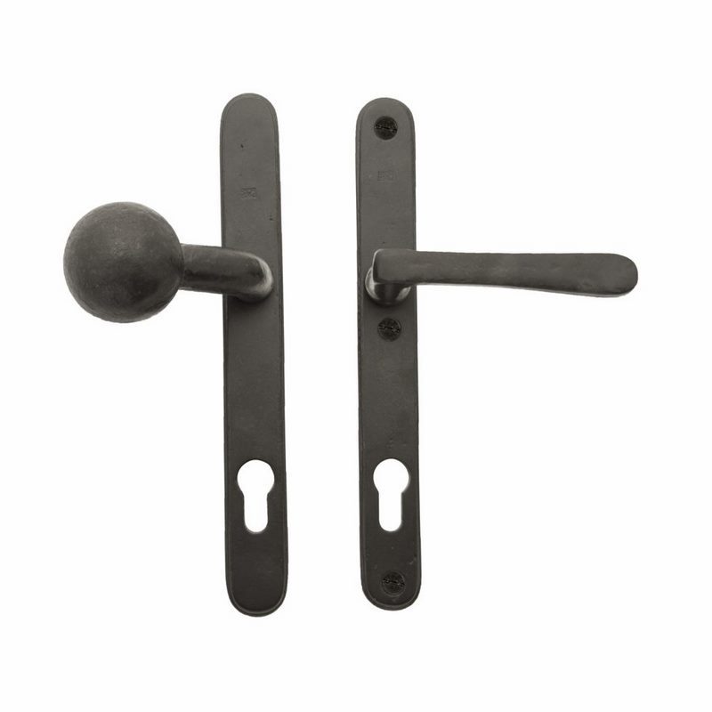 voordeursmalgarnituur veroud.ijzer zwart