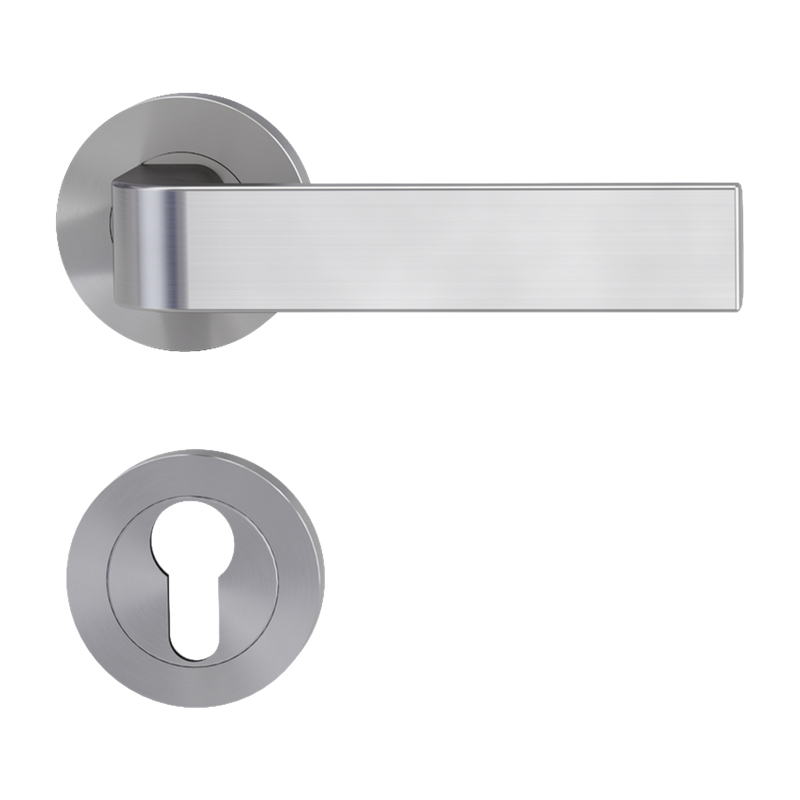 deurkrukgarnituur fluweelgrijs griffwerk