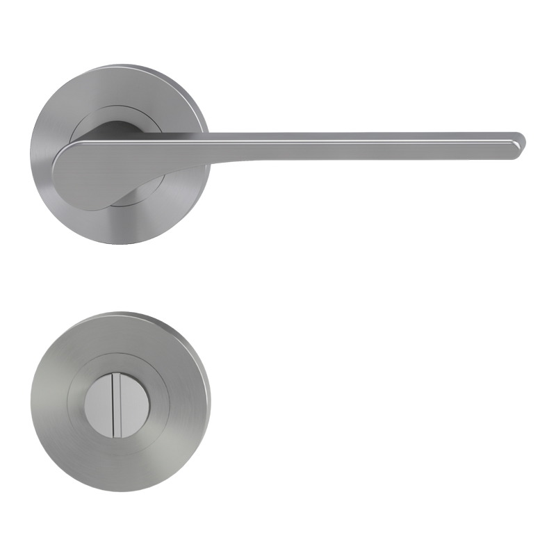 deurkrukgarnituur fluweelgrijs griffwerk