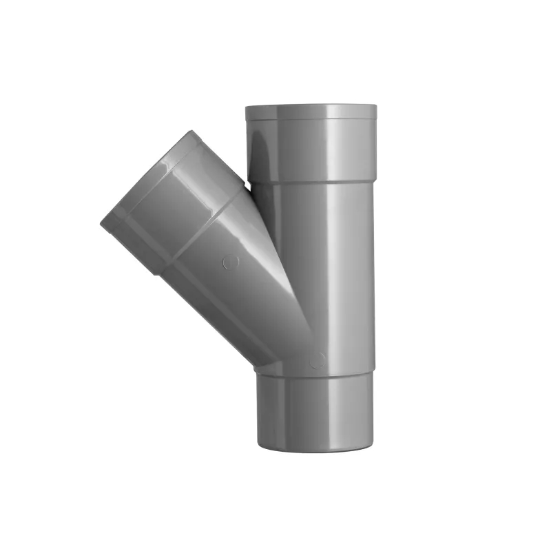 T-stuk pvc grijs hwa