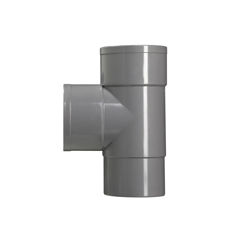 T-stuk pvc grijs hwa