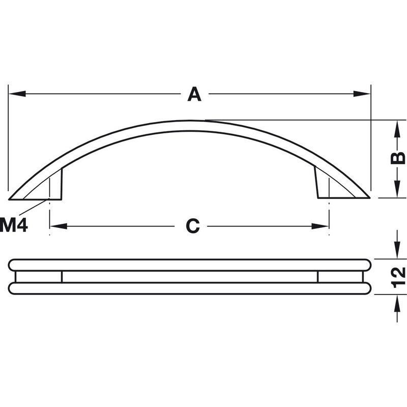 meubelgreep verchroomd gepolijst hafele-3
