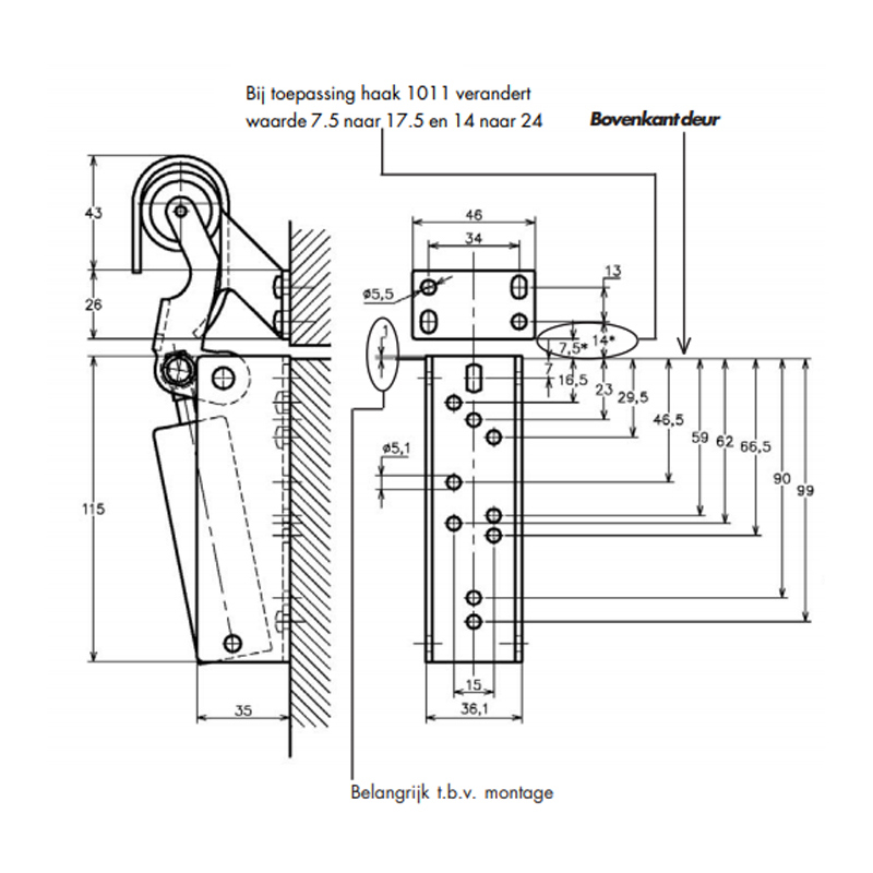 deuropvanger vernikkeld dictator-3