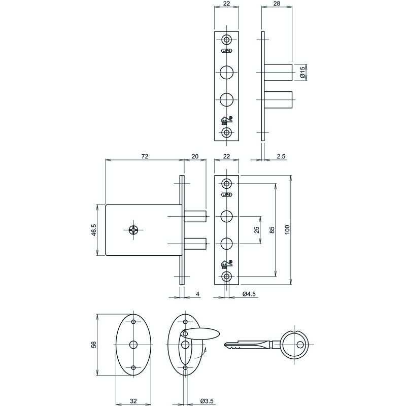 veiligheidsbijzetpenslot insteek ikon-5