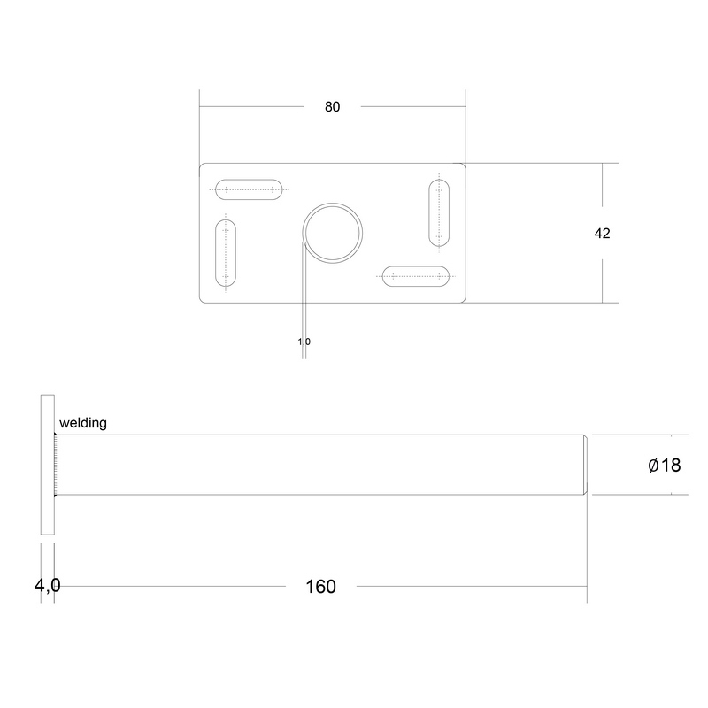 plankdrager verzinkt onzichtbaar dx-3
