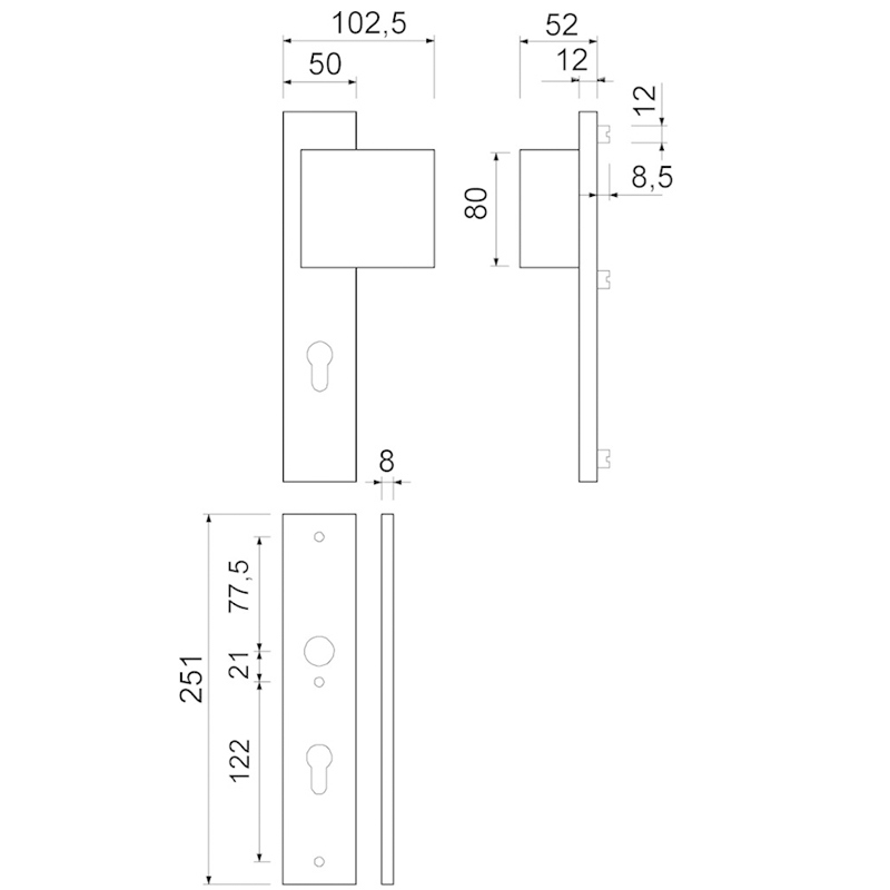 voordeurgarnituur f1 oxloc-5