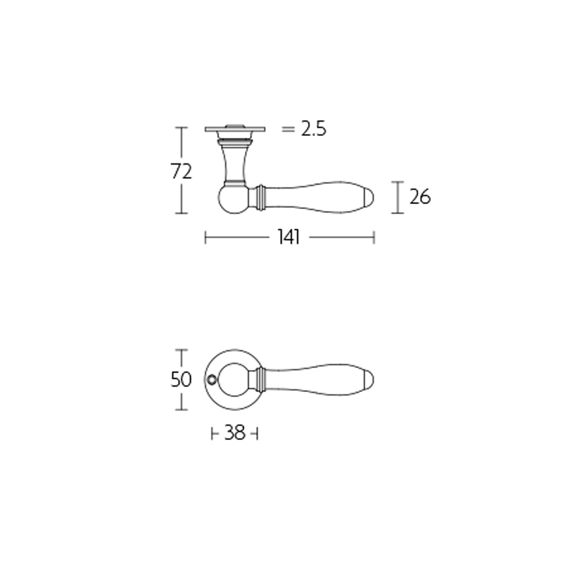 deurkruk glans nikkel/ebben-3