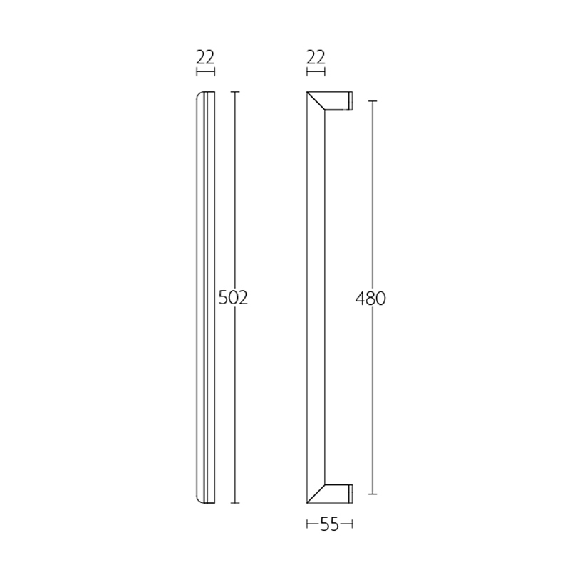 deurgreep rvs/eiken zwart-3