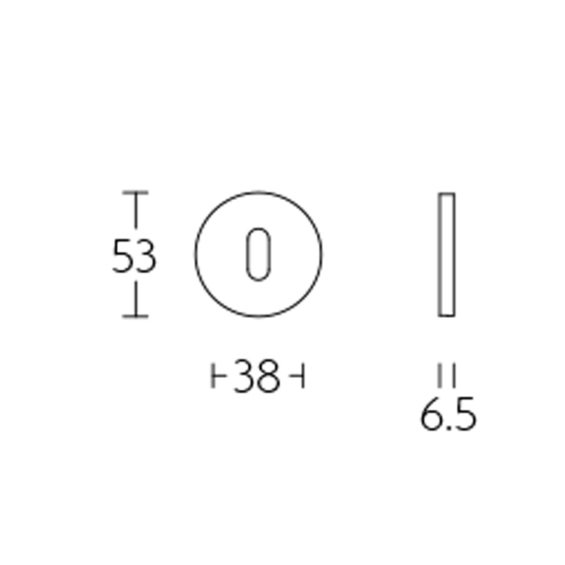 sleutelgatrozet pvd mat zwart-3
