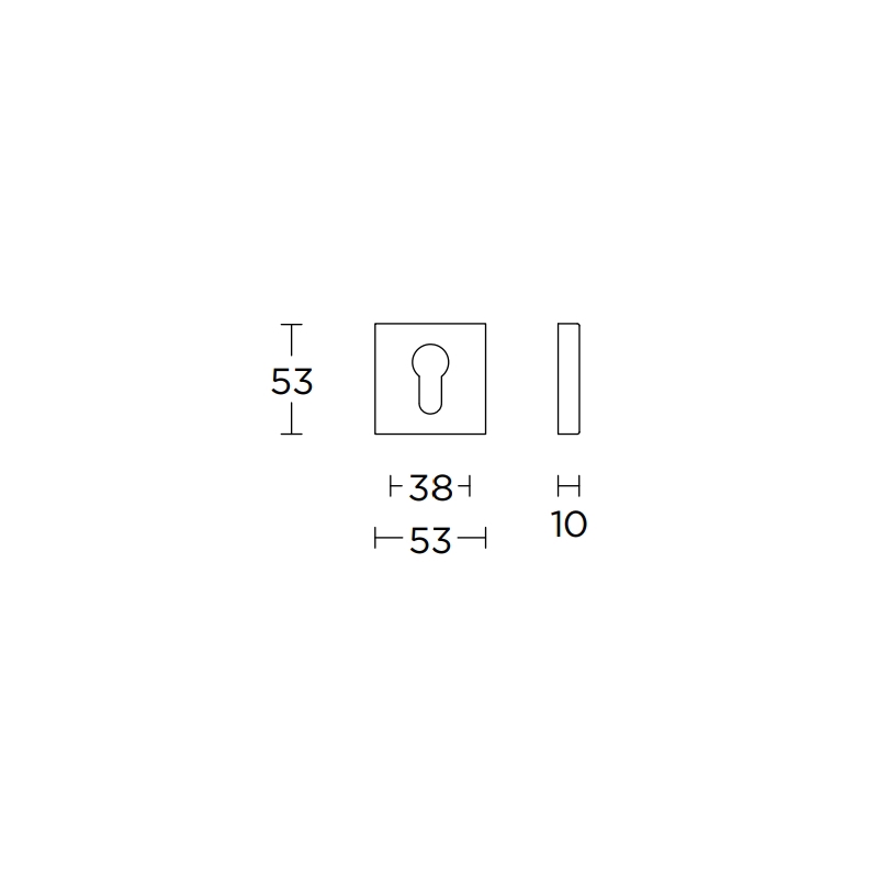 profielcilinderrozet mat zwart-3