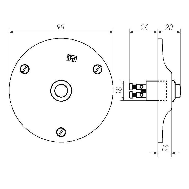 beldrukker ruw metaal-3
