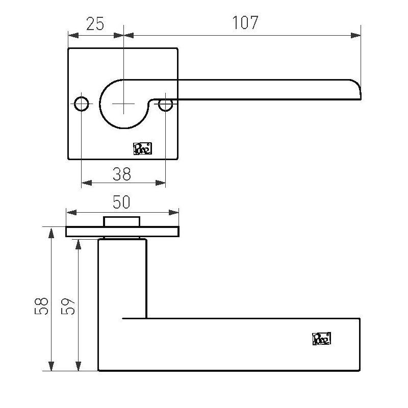 deurkruk ruw brons gepolijst-3