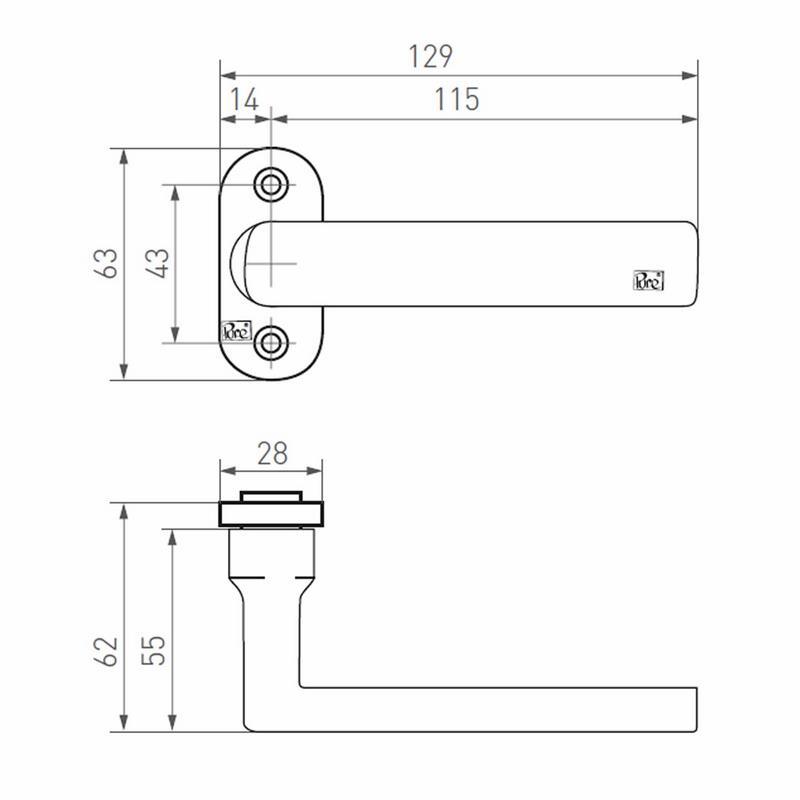 deurkruk ruw brons gepolijst-3