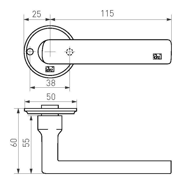 deurkruk ruw brons-3