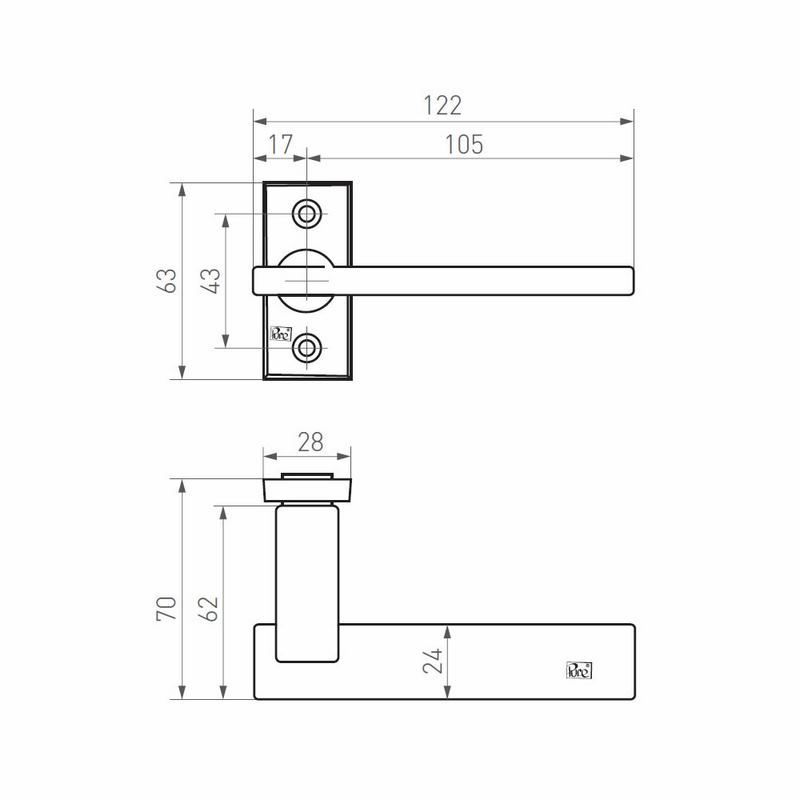 deurkruk verouderd ijzer zwart-3