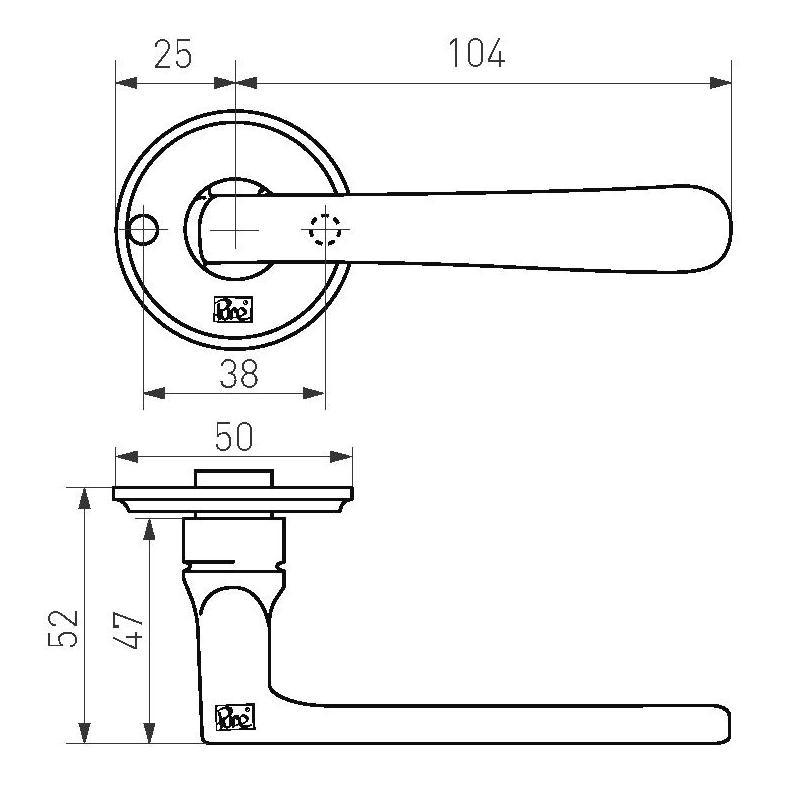 deurkruk ruw metaal-3