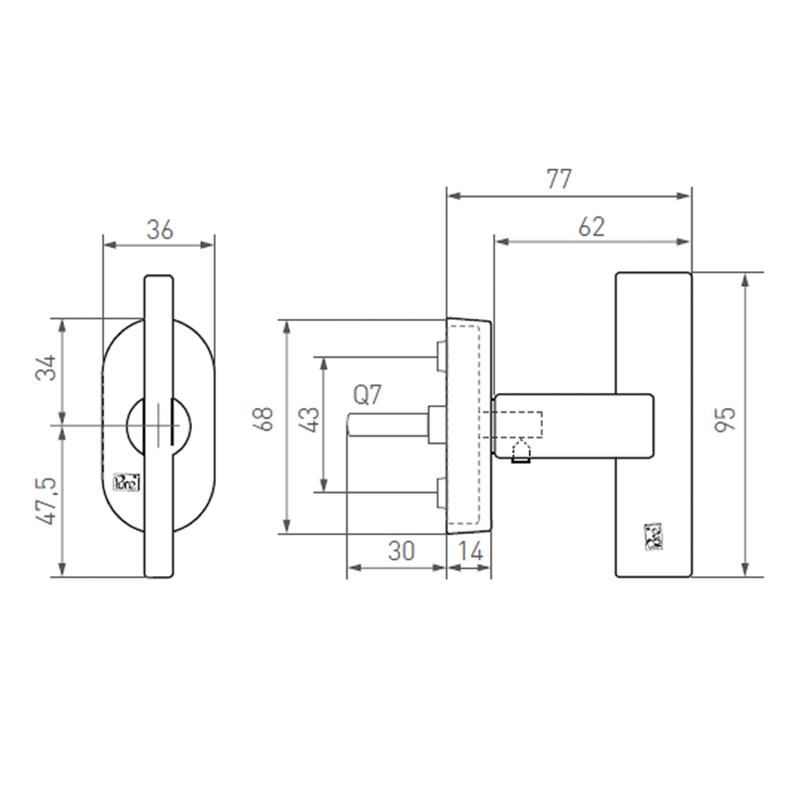 draaikiepkruk mat wit brons-3