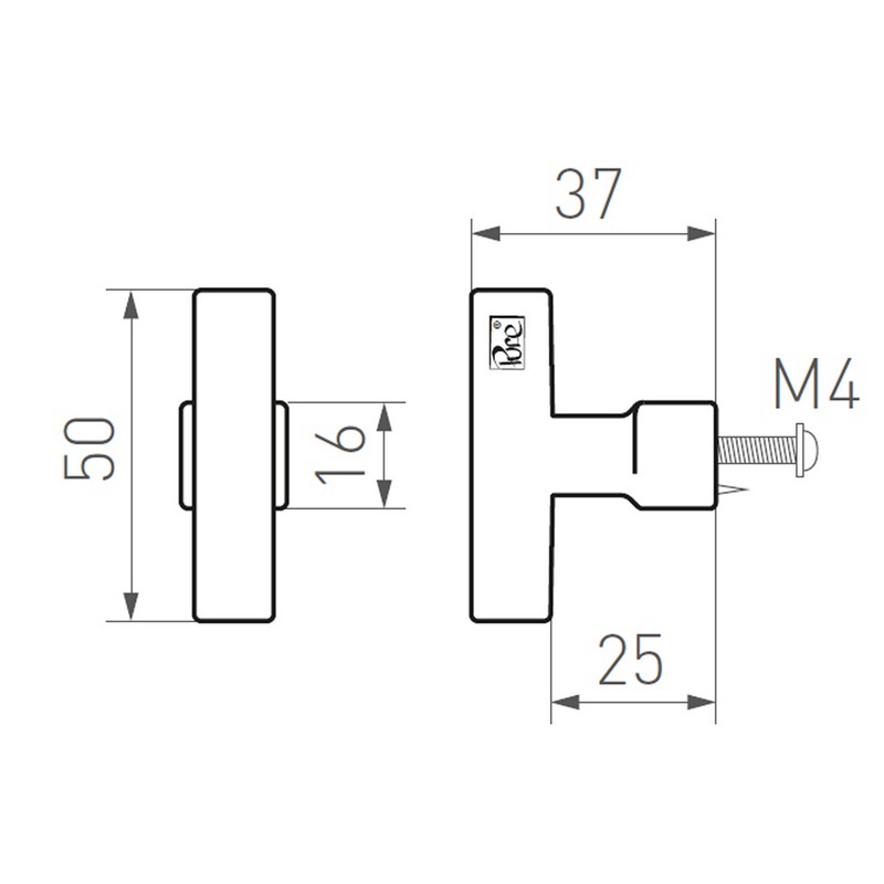 meubelknop ruw brons-3